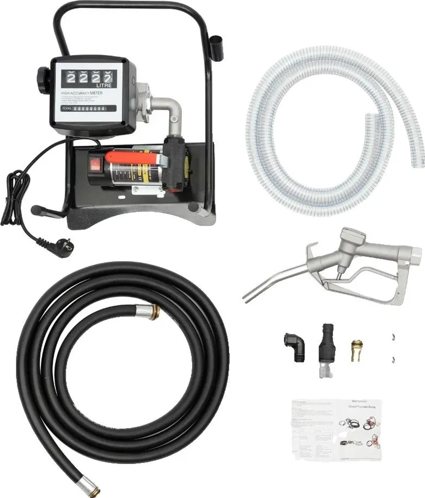 Pompe diesel électrique 45 L/min 375W avec aspiration de 10m - Noir