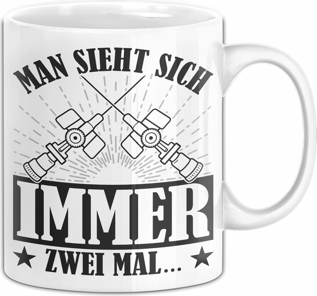 Rettungssanitäter Tasse Lustiger Spruch Rettungsdienst Narkose Medizin Anästhesie Propofol (Weiß)