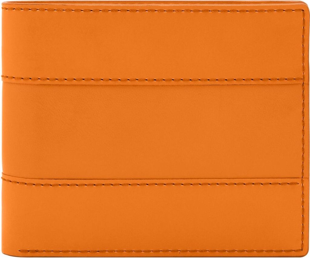 FOSSIL Leder Kartenetui Everett Bifold Card Case Medium Orange