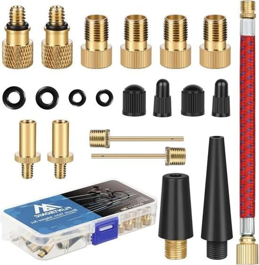 Adaptateur valve vélo pour gonfler vos pneus en station-service SV AV