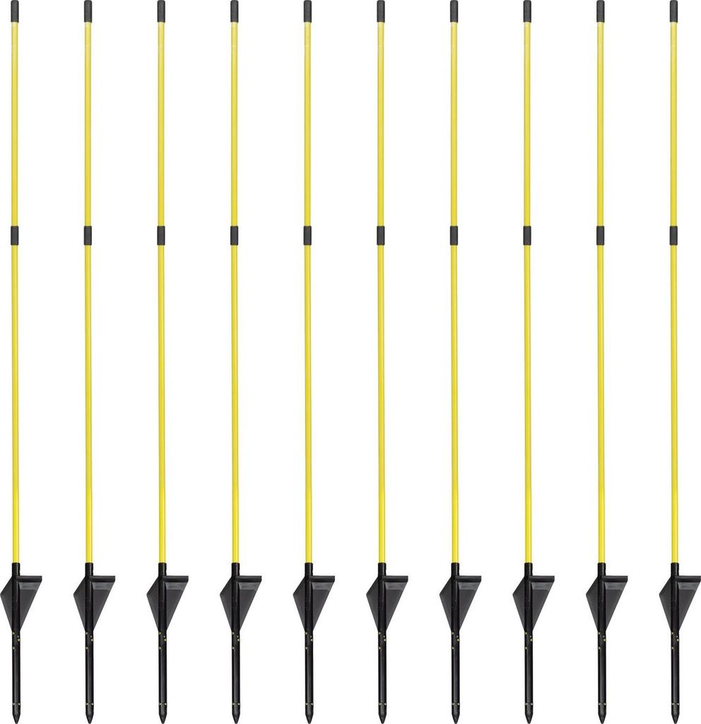 10x Pulsara Fiberglaspfahl - 1,12 m gelb Produktbild 