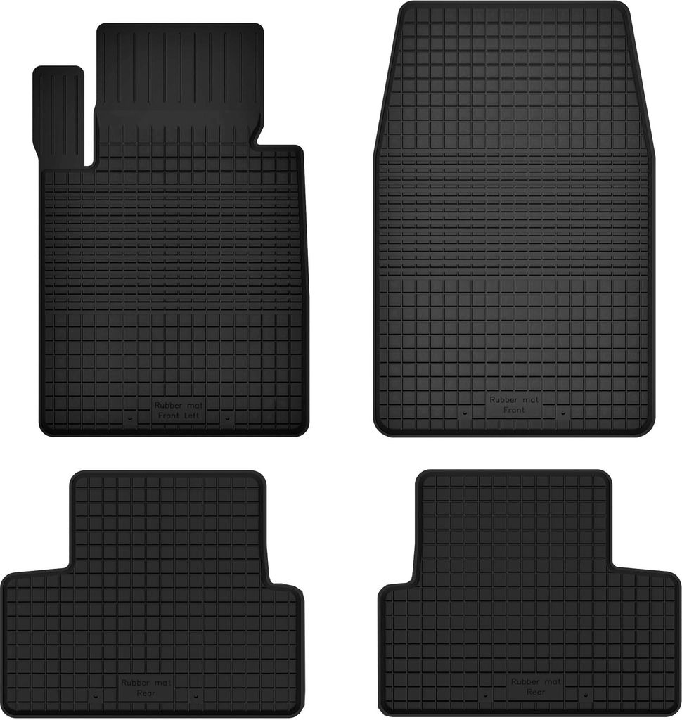 Gummifußmatten 4er Set, universell für: Mini Cooper F55 5 Türen (2014-)