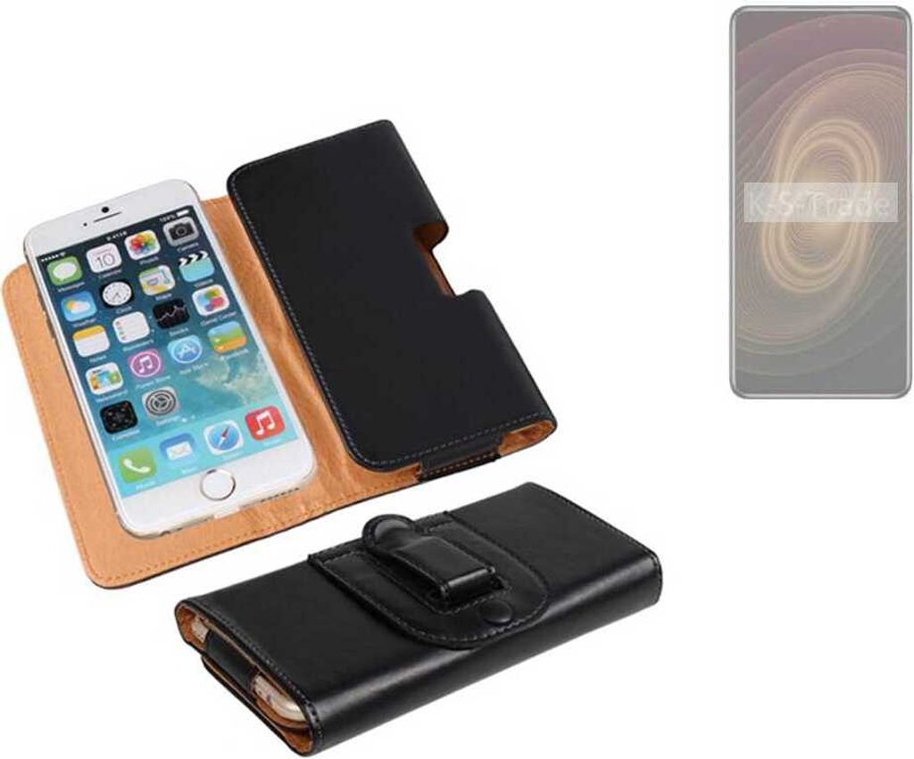 K-S-Trade Schützhülle Handyhülle kompatibel mit ZTE Axon 60 Ultra Holster Gürtel Tasche Schutzhülle Handy-Tasche Smartphone Case Seitentasche