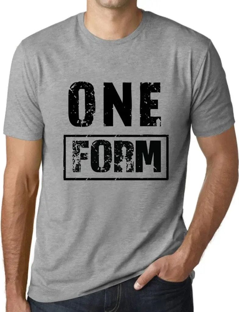 Herren Grafik T-Shirt Ein Formular – One Form – Öko-Verantwortlich Vintage Jahrgang Kurzarm Lustige Druck Geburtstag Geschenk Mann