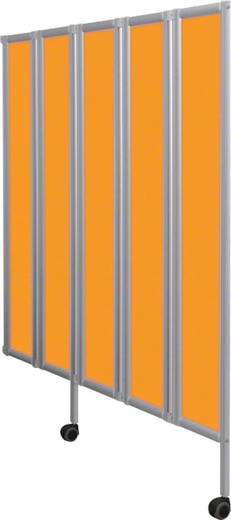 Flexible Faltwand Raumteiler Sichtschutz Therapie Praxis, 5-flügelig 165x150 cm