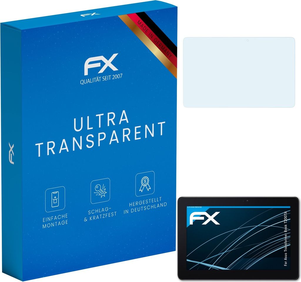 atFoliX FX-Clear 2x Schutzfolie kompatibel mit Asus Transformer Book T200TA Displayschutzfolie