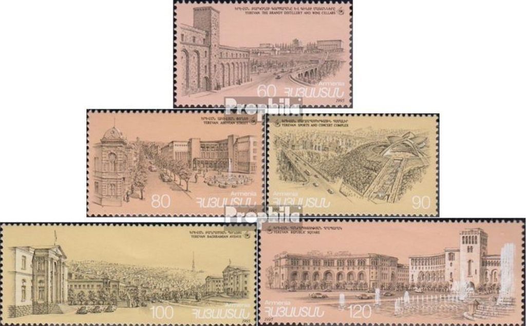 Briefmarken Armenien 1995 Mi 266-270 (kompl.Ausg.) postfrisch Christentum