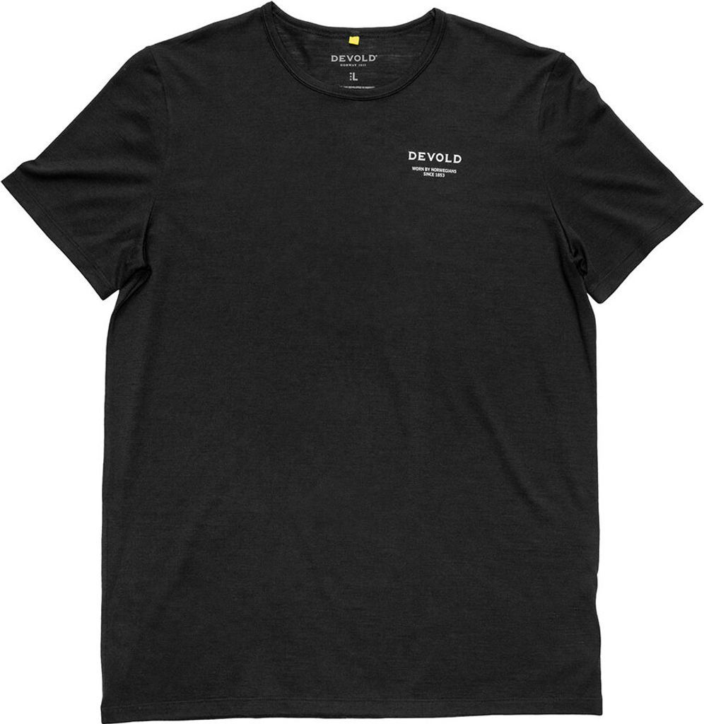 Devold Of Norway Active Worn By Kurzarm-t-shirt Schwarz S Mann Schwarz S