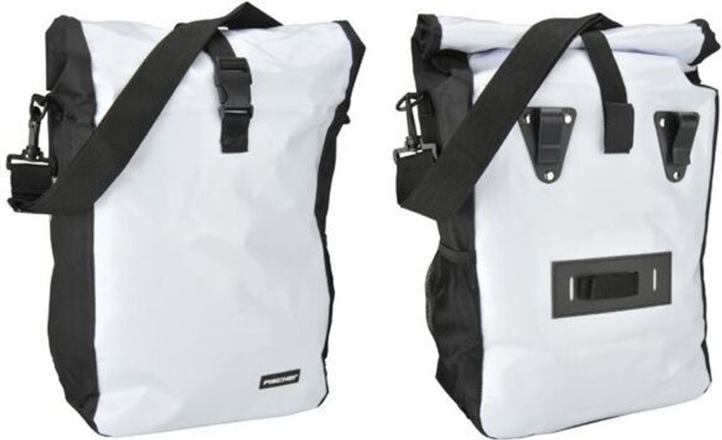 Brašňa na nosič na bicykel FISCHER Kurier white / black Obrázok produktu 9
