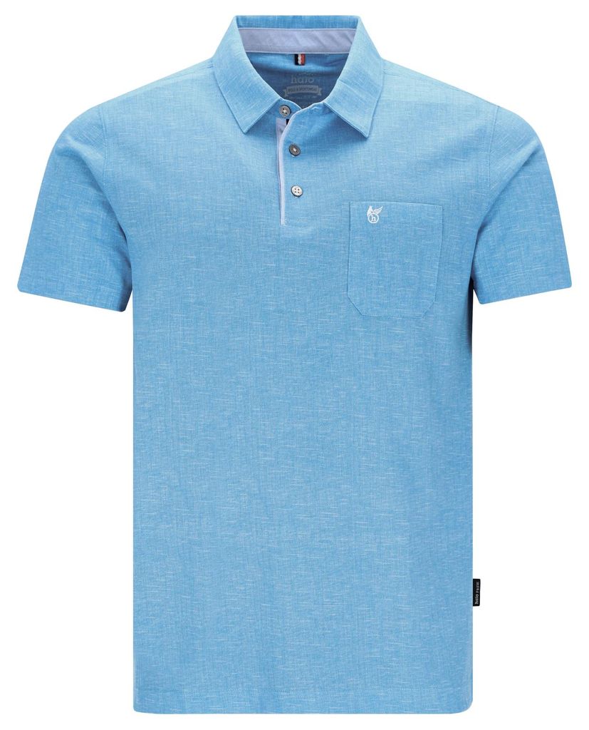 Hajo Übergrößen Polo Stay Fresh hellblau melange