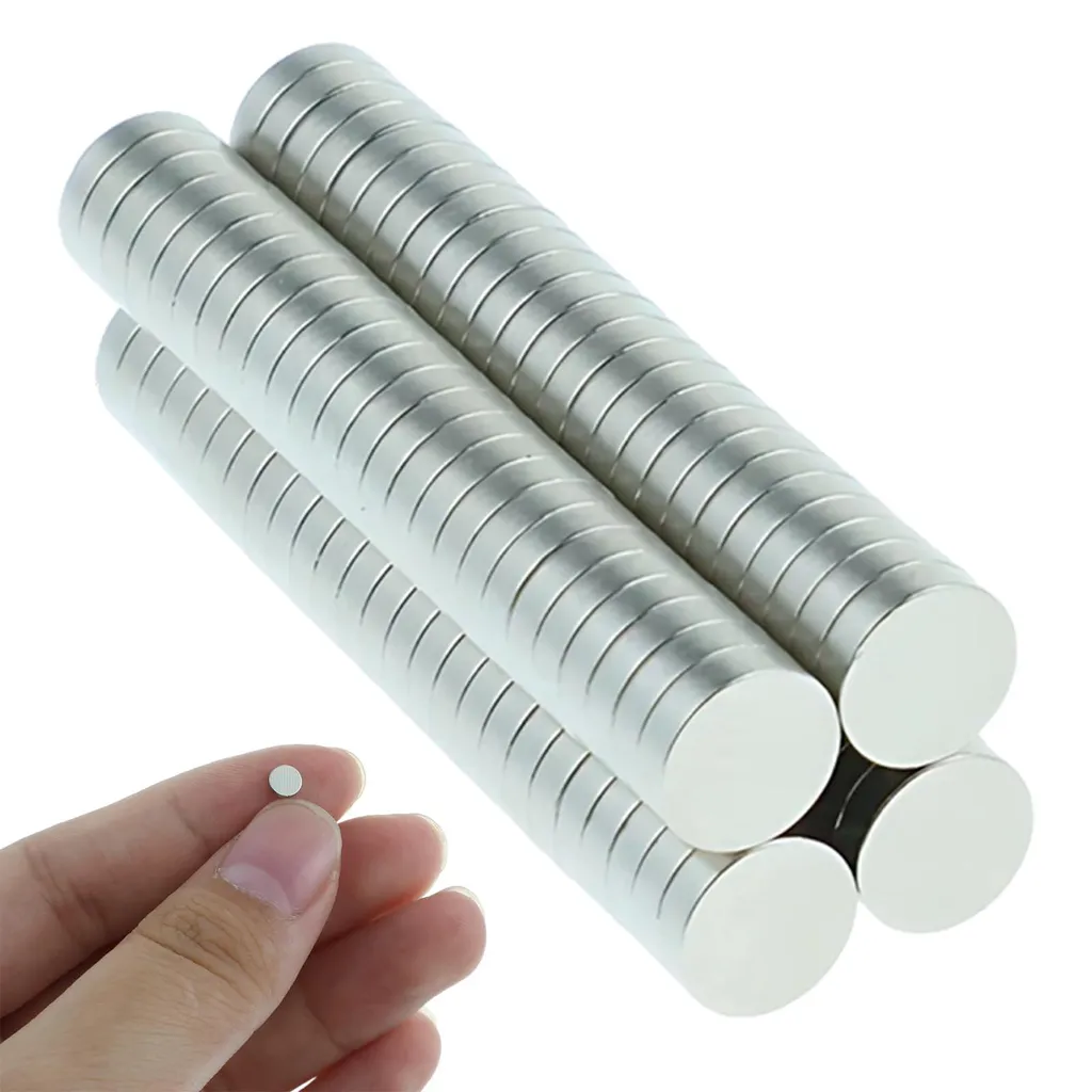 Lot de 100 Mini-aimants Ronds 4x1 mm Ultra-puissants pour Tableaux