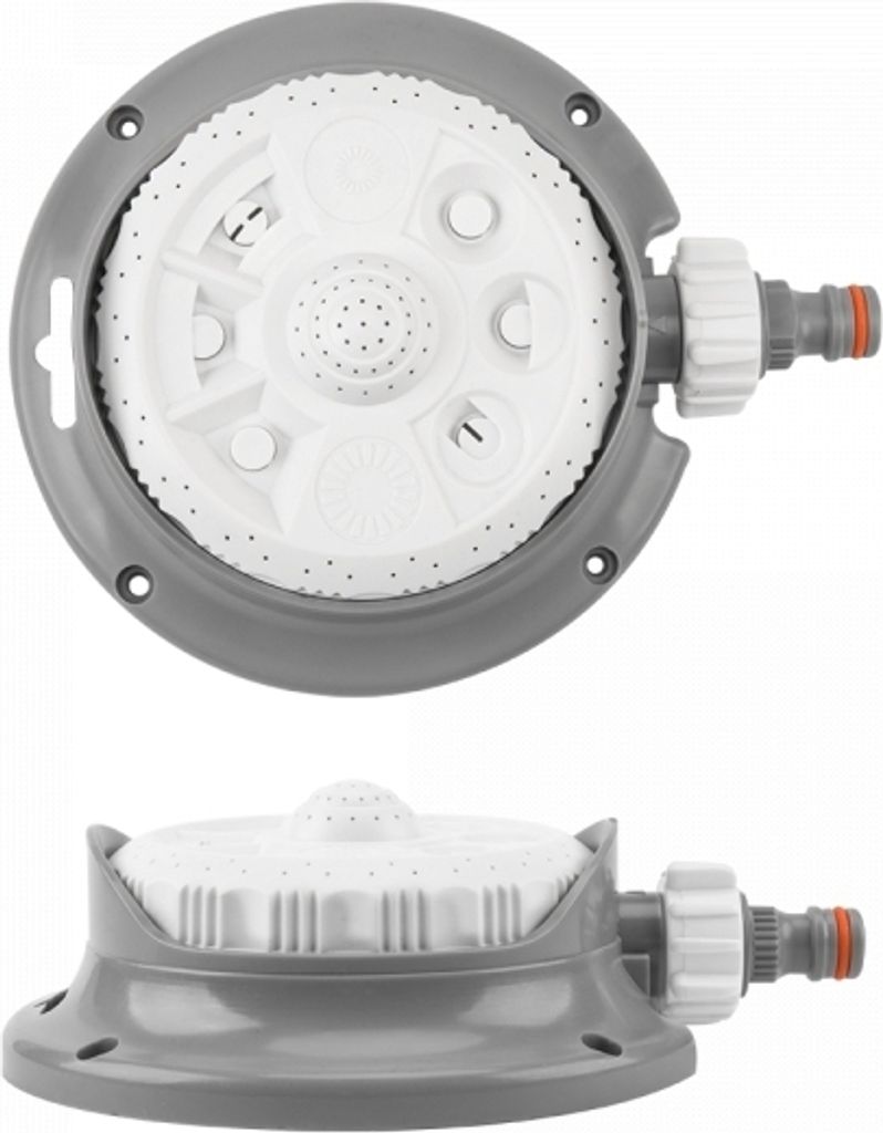 Garten-Sprinkler WHITE LINE 8-Funktionen auf Ständer