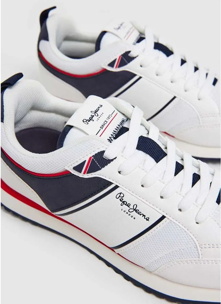 Pepe Jeans Dublin Baskets Blanches Homme Taille 42 Style British Chic - 6
