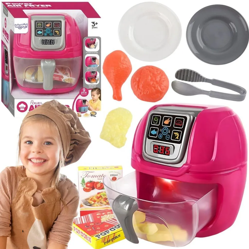 Air Fryer Woopie interactive : jeu de cuisine avec panier amovible pro