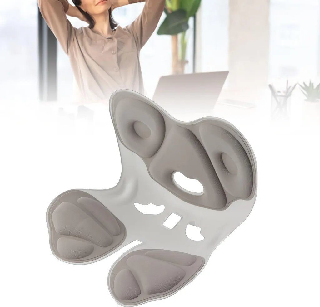 Support lombaire Lune grise respirant pour soulager la fatigue du dos