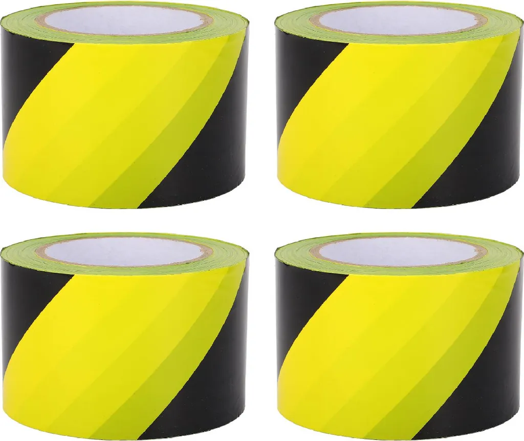 Bande de sécurité jaune étanche et multifonctionnelle en PE 4x