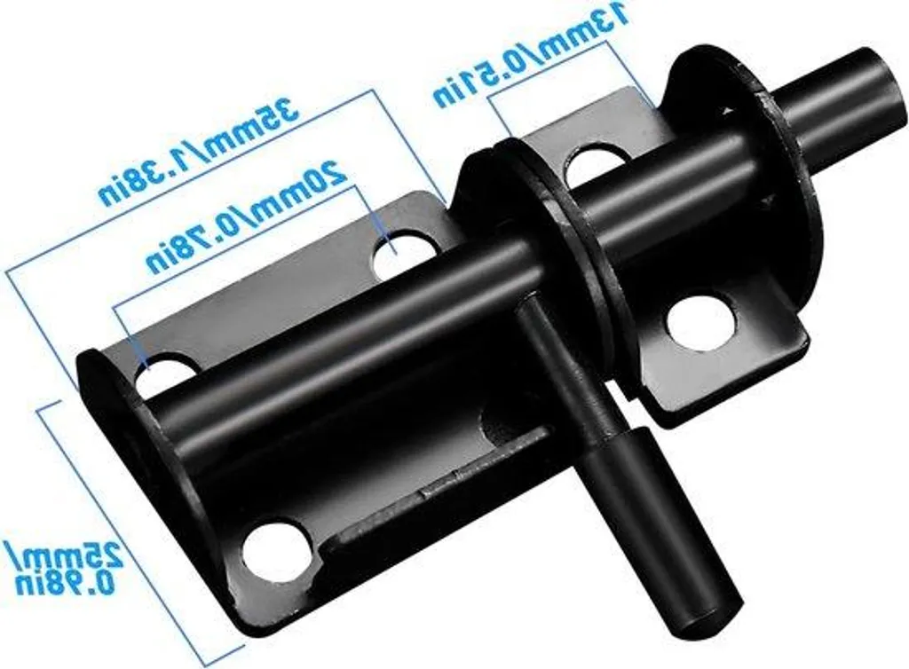 Verrou de Porte Coulissant 65mm en Inox - Loquet de Sûreté pour Intérieur