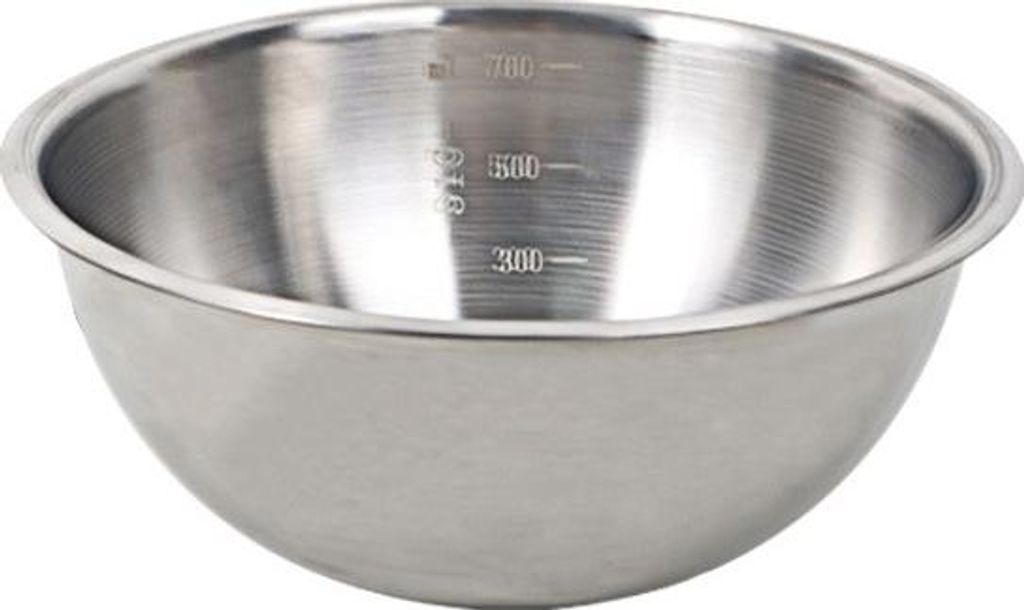 INF 17cm Edelstahl Rührschüssel - Vielseitige Küchen- und Backschüssel