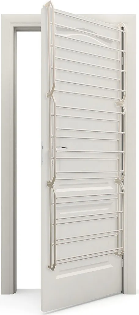 Range Chaussures de Porte 36 Paires en Métal Blanc pour Entrée et Chambre