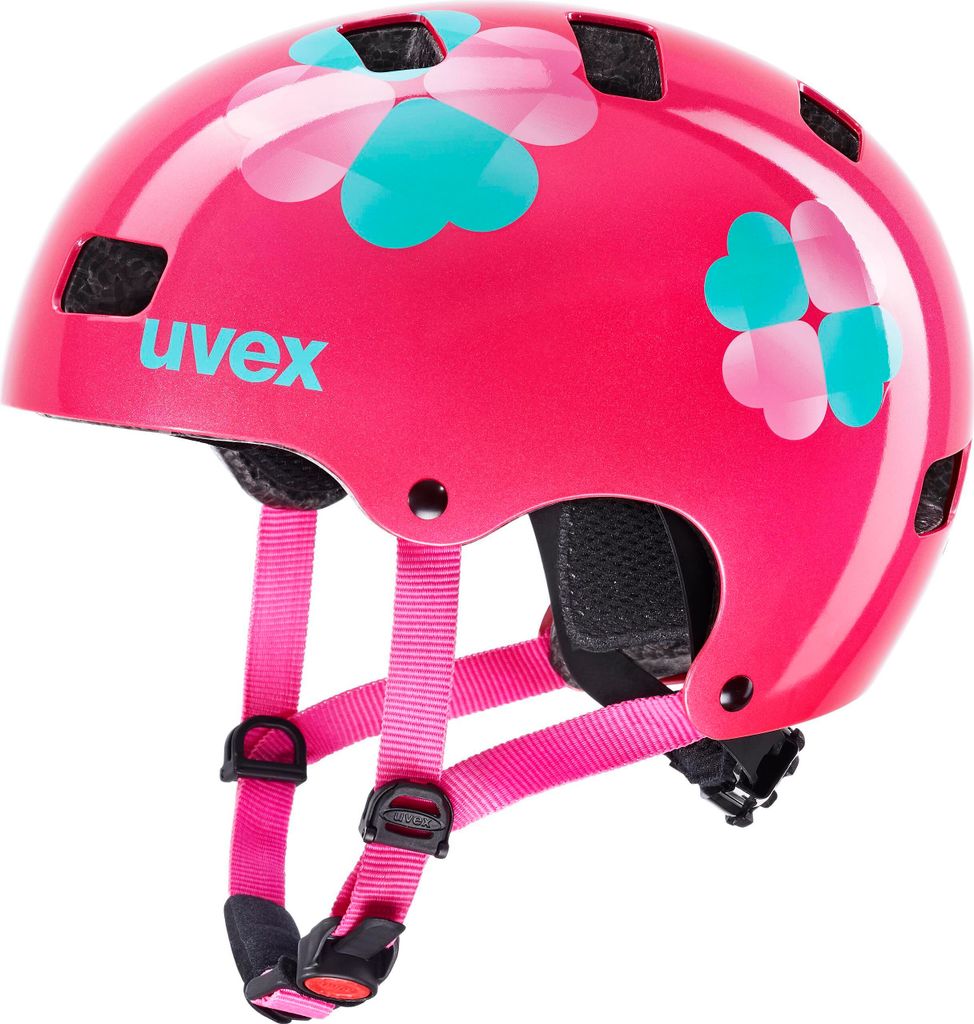 Uvex Fahrradhelm Kinder Zubehör Coolstyling Rosa Blume 55 58 cm Sicherheitsschutz
