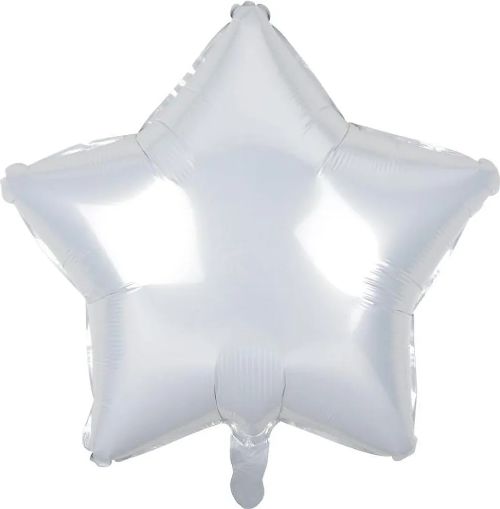 Pallone in foil 19" "Stella" bianco Godan