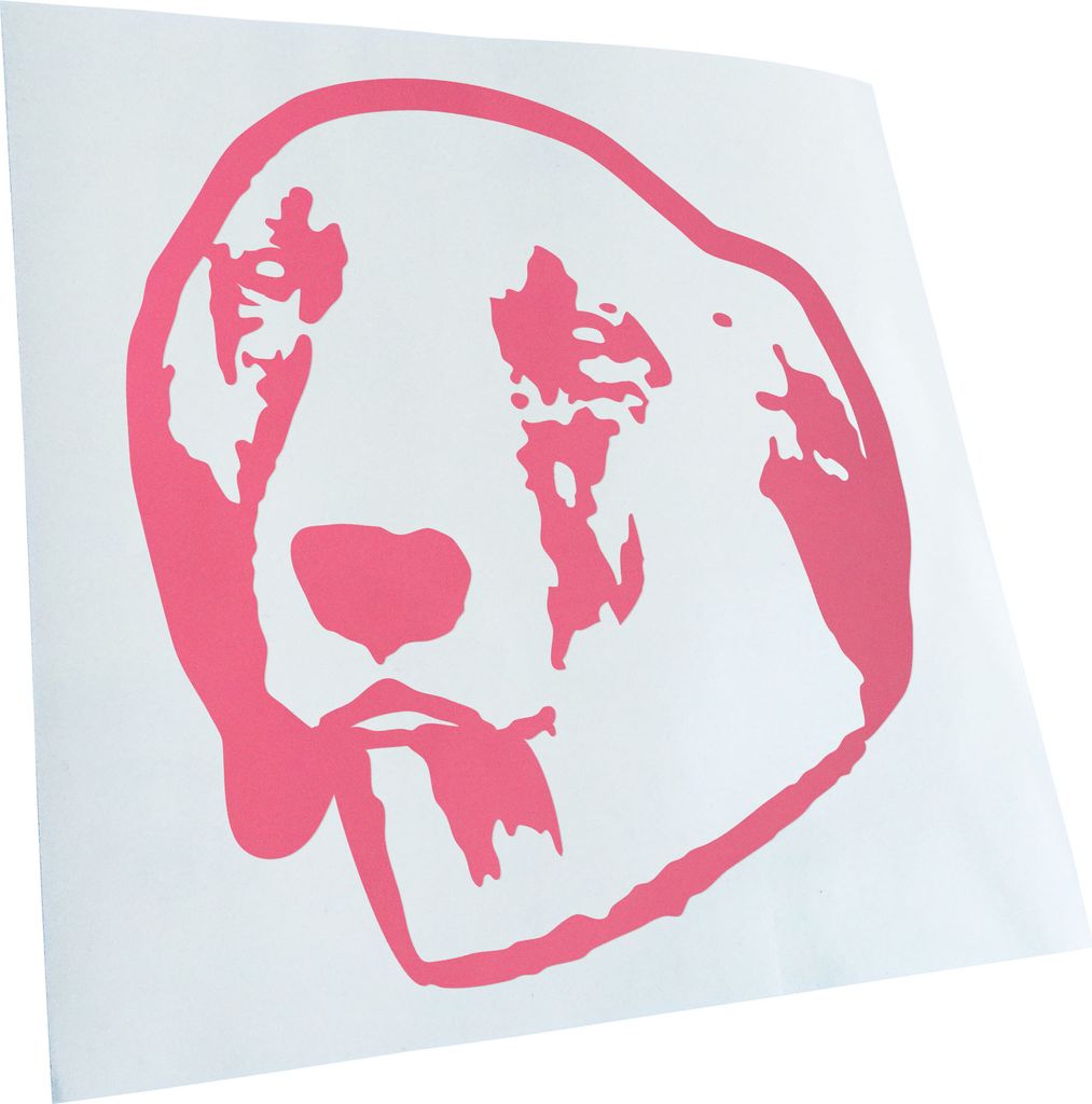 Kiwistar - Autoaufkleber - Sloughi Hund - Hellrosa - 40x36cm - Aufkleber für Auto, Laptop, Fahrrad, LKW, Motorrad Mehrfarbig JDM Decal Racing