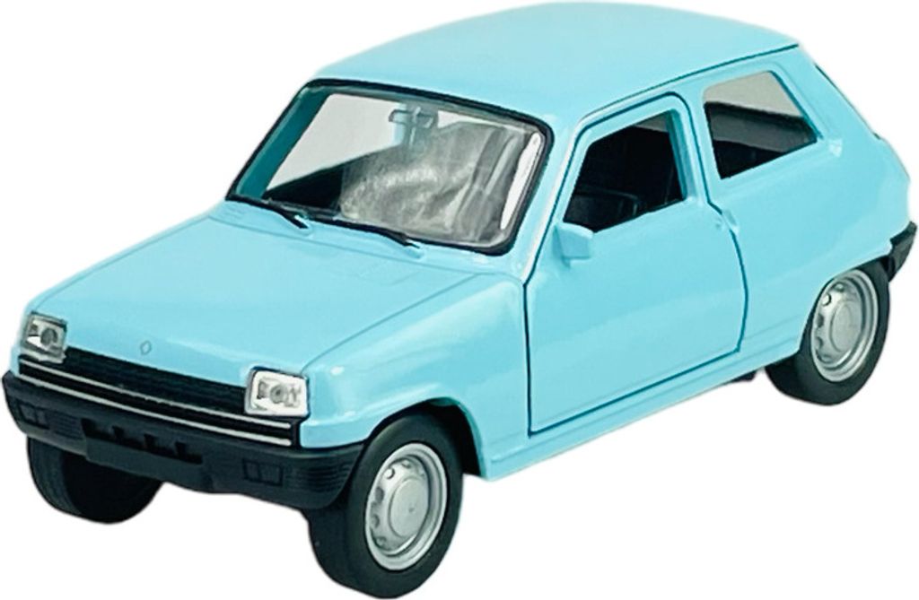 Welly Old Timer Renault 5 Blau 1:34-1:39 Die Cast Metall Modell Neu im Kasten 43740