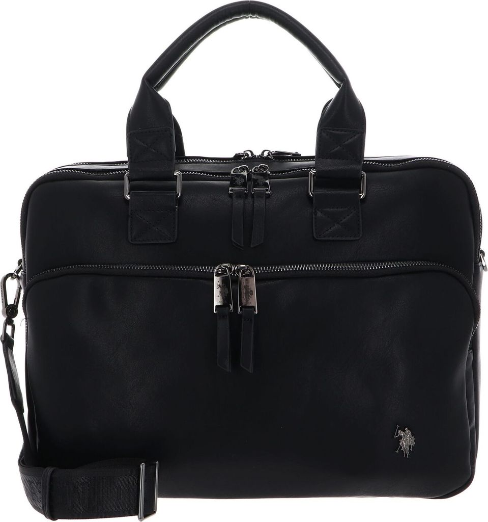 U.S. POLO ASSN. Businesstasche Laptoptasche mit Laptopfach Free Spirit Business Bag Black schwarz