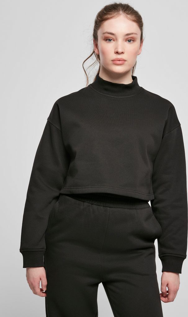 TB4560 - Ladies Cropped Oversized Sweat High Neck Crew black XXL
