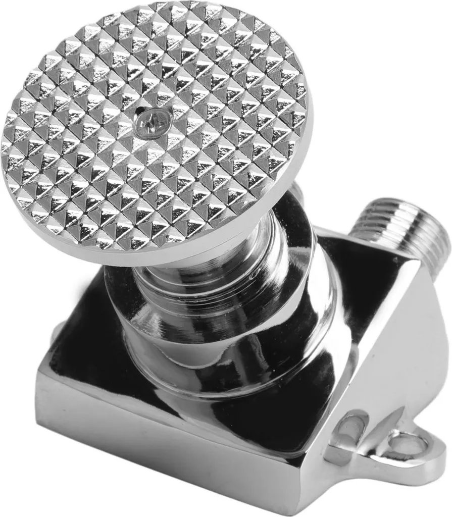 Bodenmontage Pedal Ventil Edelstahl Wasser sparen Fuß Pedal Wasserhahn Kontrolle Schalter Ventil für öffentliche Plätze Double Outlet