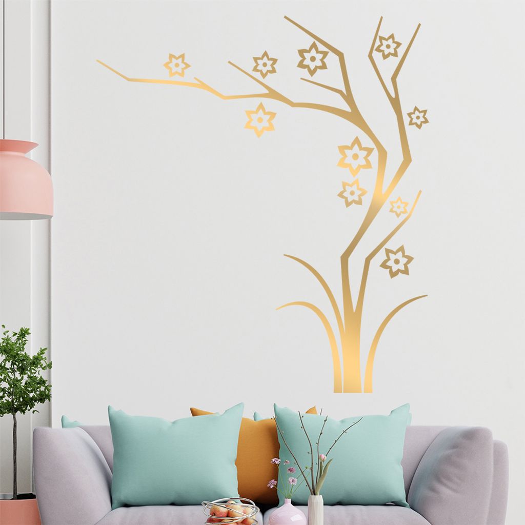 Sterne - Baum - Geäst Wandtattoo in 6 Größen - Wandaufkleber Wall Sticker - Dekoration, Küche, Wohnzimmer, Schlafzimmer, Badezimmer