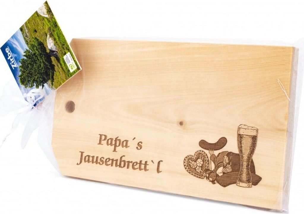 Zirbenjausenbrett Papa ́s Jausenbrett ́l