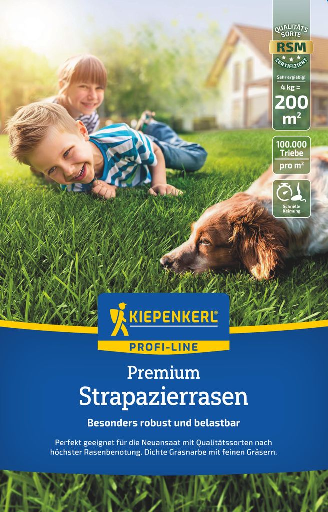 Kiepenkerl Rasensamen Active strapazierfähig für 200 m² 4 kg