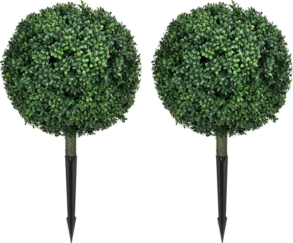 Buis artificiels 70 cm anti-UV aspect naturel pour déco salon et jardin