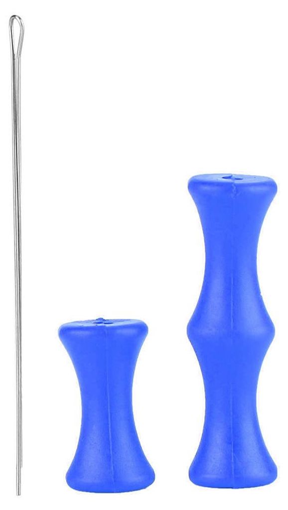 Silikon Bogenschießen Bogensehne Fingerschutz Laschen Schutz für Recurve- und Compoundbogen Blau