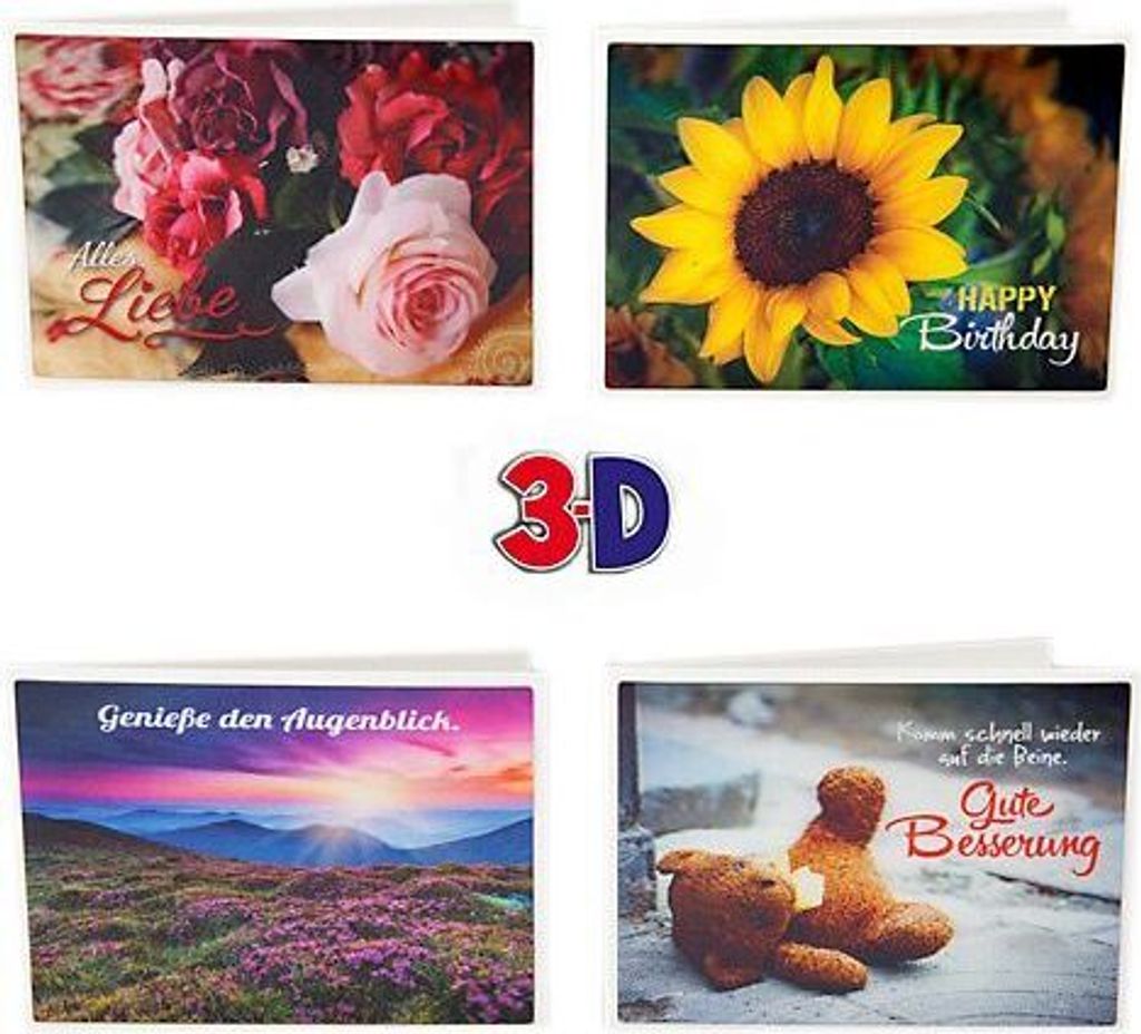 3-D Foto Mediklappkarten