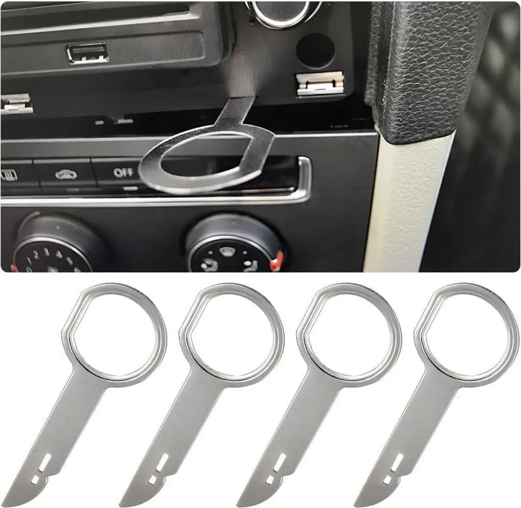 Kit 17 Pezzi Per Rimozione Autoradio In Metallo E ABS - Chiavi Universali Per Smontare Stereo Auto Con Custodia - 3