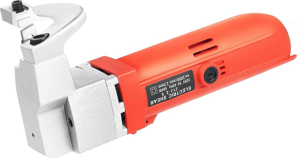 Elektrischer Blechknabber/Blechschere - 500 W 220 V - DC - 2000 U/min - Für Edelstahl & Dünnblech - Karosseriearbeiten - Rot
