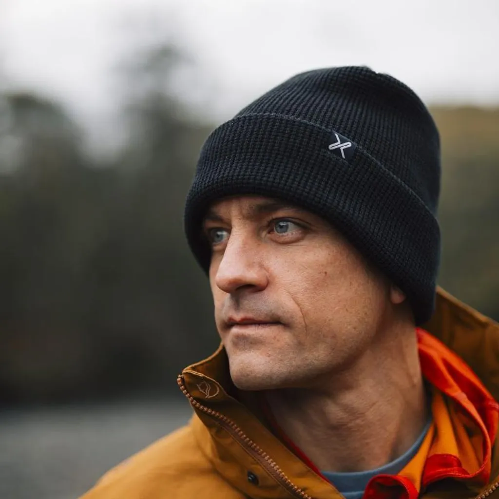 Extremities Contour Eco Waffle Beanie Impermeabile Nero - Novità - 2