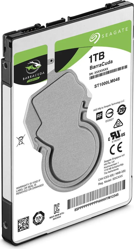 Disque Dur Interne Seagate BarraCuda 1 To SATA III 2,5 Pouces 7mm