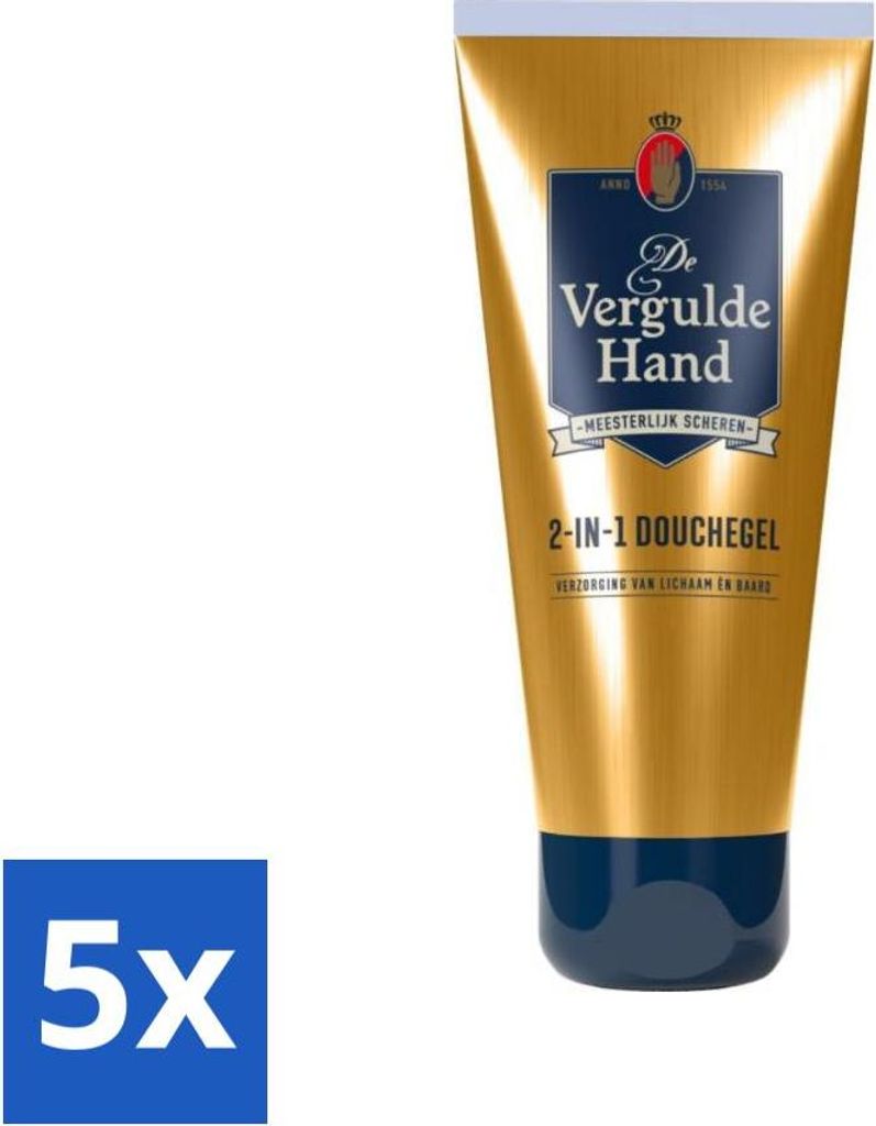 The Gilded Hand - Duschgel - 2 in 1 - 200 ml - Vorteilspack - 5 Stücke