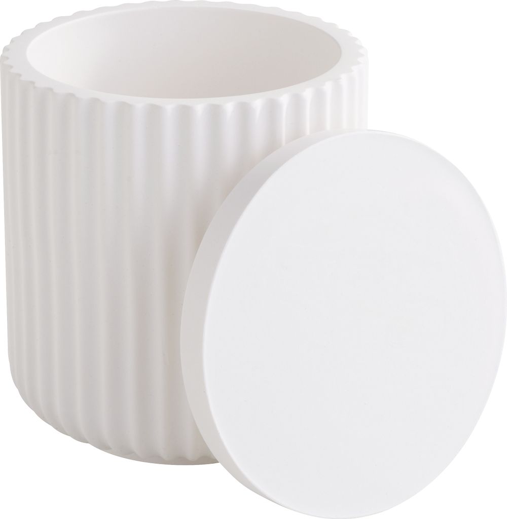 HobbyFun Silikon Gießform Dose mit Rillen, ca. 8,5 x 7 cm Produktbild 