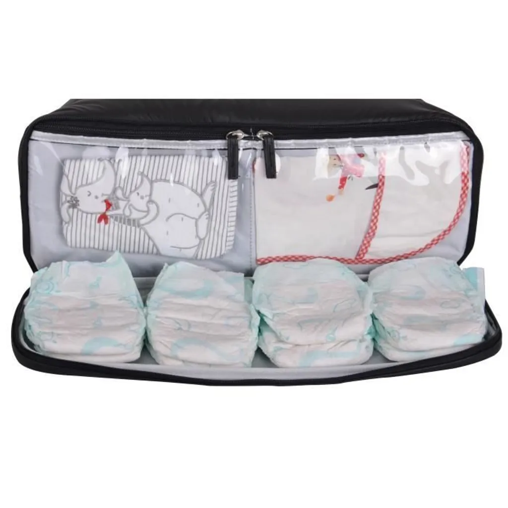 Beaba Borsa Cambio Doudoune Classy Black | Capiente e Resistente - 10
