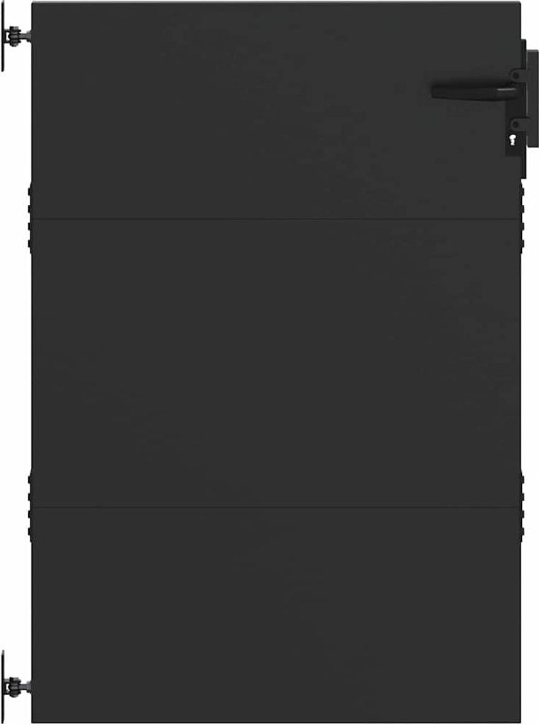 vidaXL Zahradní brána černá 85 x 150 cm Práškově lakovaná Obrázek produktu 