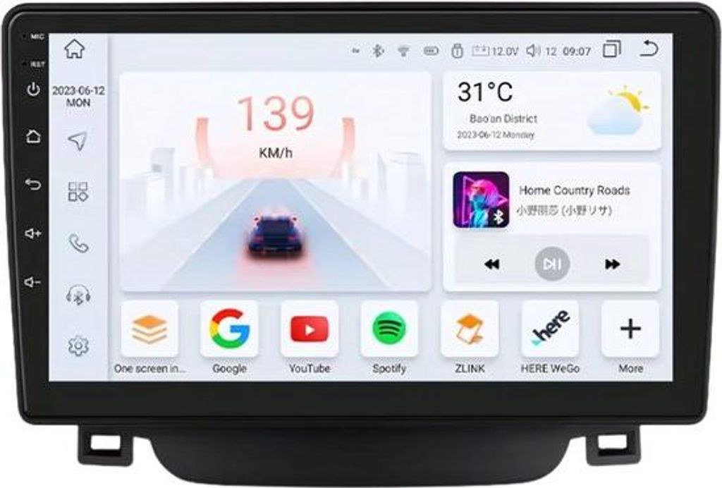 Autoradio mit Bluetooth und CarPlay für Hyundai i30/Grand Elantra (2011–2017) – Kompatibel mit Apple und Android – Stereoanlage – Navigati...