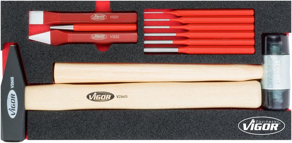 VIGOR Zangen-, Hammer- und Meißel-Satz V5006 (V5006)