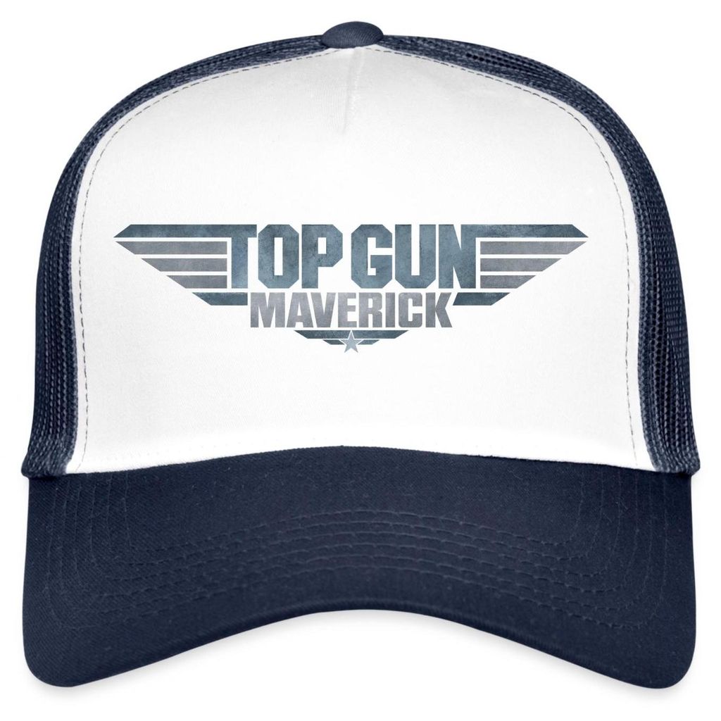 Spreadshirt Top Gun Maverick Logo Trucker Cap, One size, Produktbild 