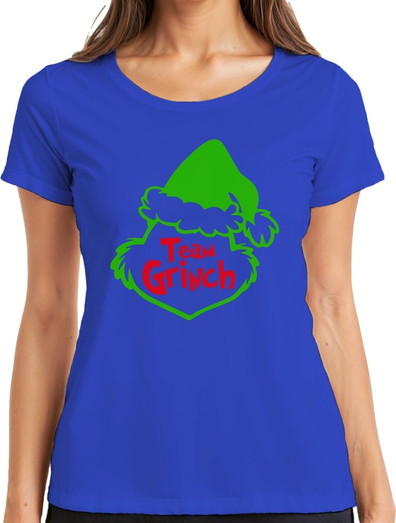Team Grinch Weihnachtsoutfit Anti-Weihnachten - Weihnachten Christmas Xmas Damen T-Shirt, Blau, XXL