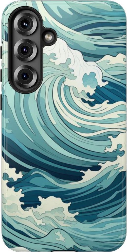 Ozeanwellen-Muster – Hülle Kompatibel mit Samsung Galaxy S25 Plus
