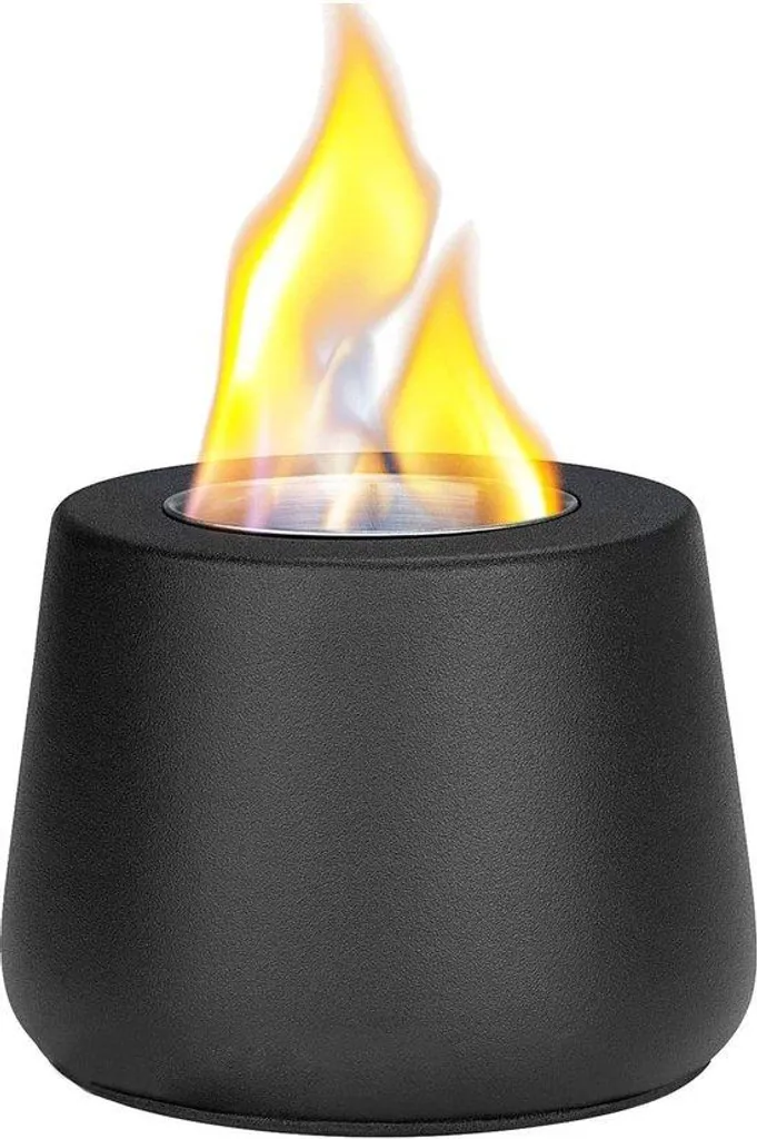 Brasero de table d'appoint en céramique pour jardin et terrasse - Noir